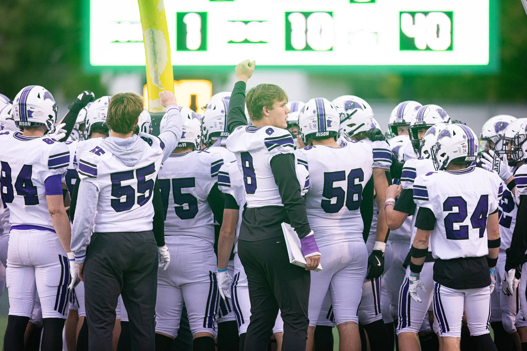 Pregame huddle