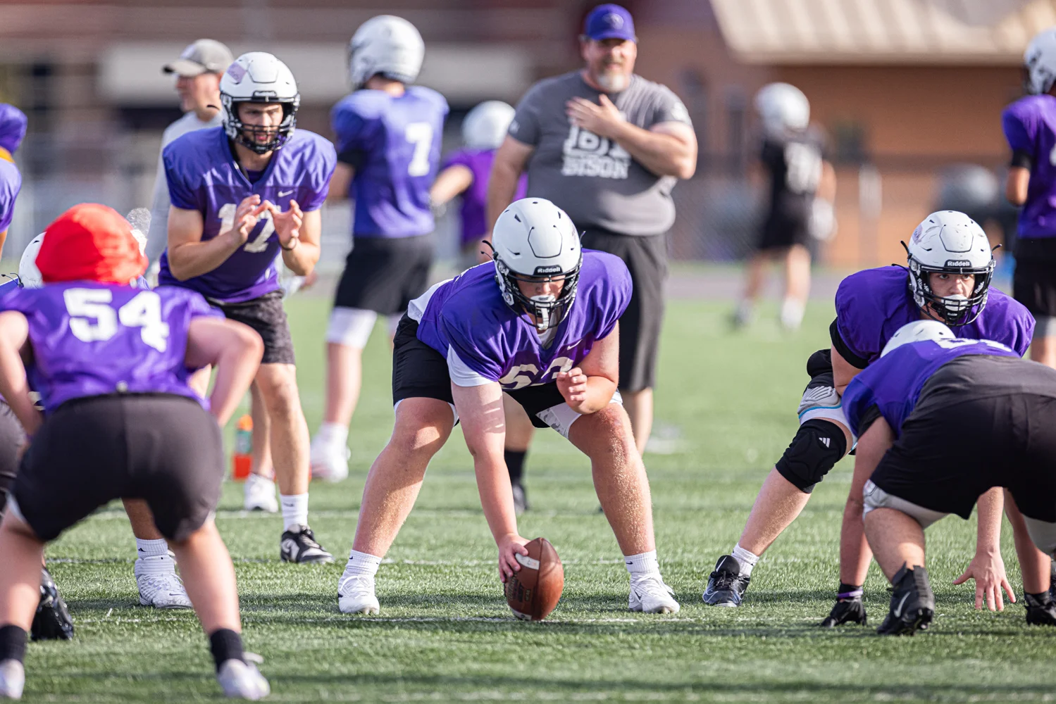 Bison Offense ready for the snap