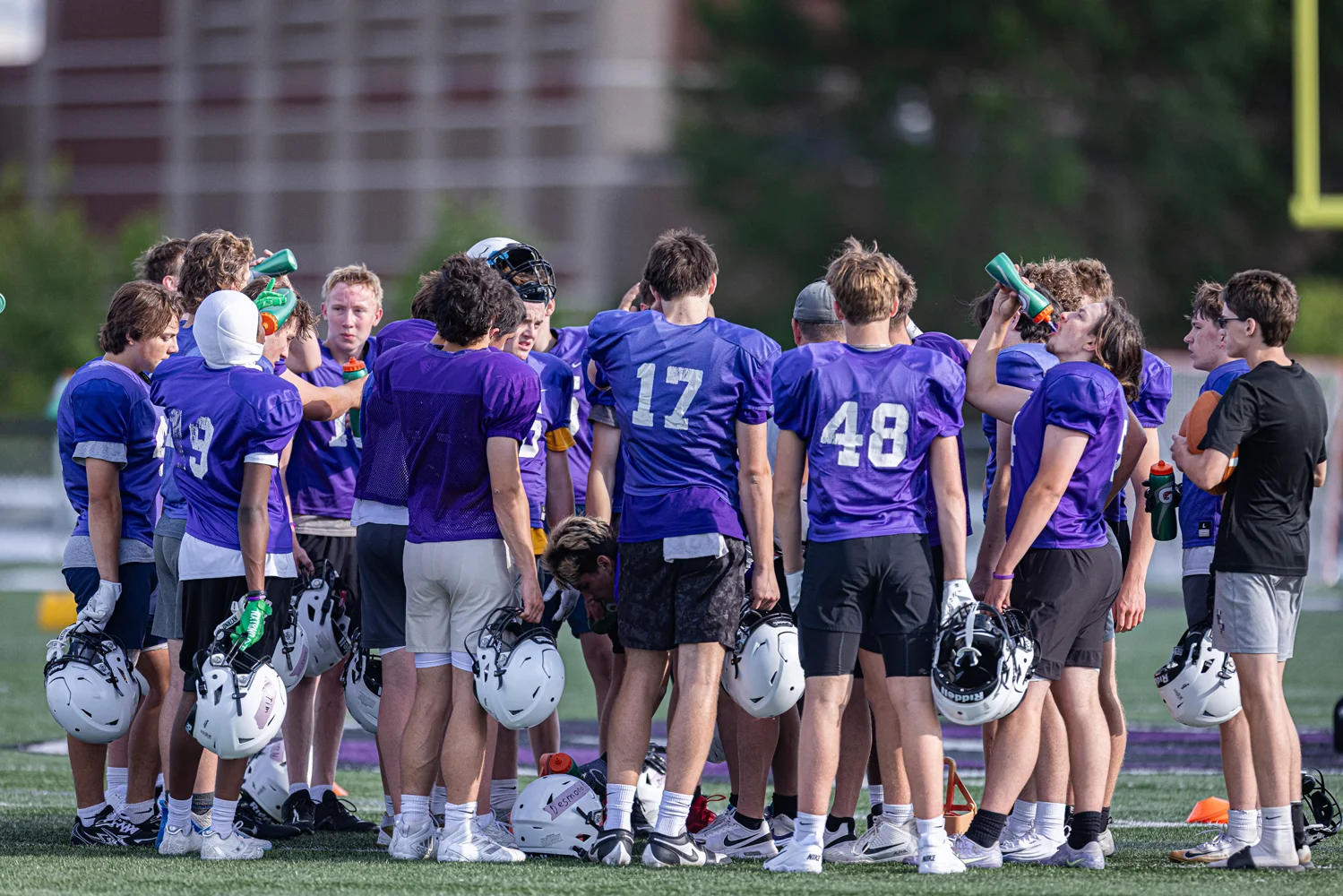 Bison Team Huddle